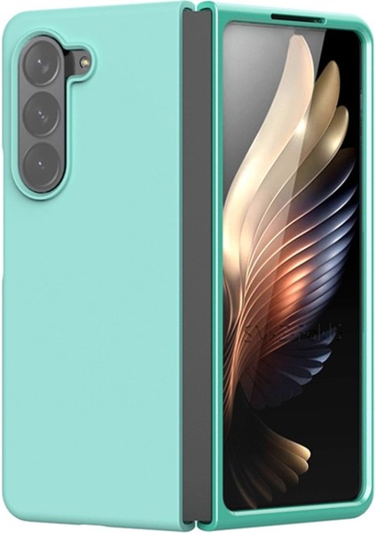 Samsung Galaxy Z Fold5 5g Sıvı Sıvı Silikon Anti-Dalgalı Telefon Kılıfı Ultra Ince Şok Geçirmez Kapak Baby Mavi (Yurt Dışından)