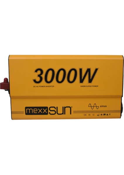 12V VOLT-3000W Watt Tam Sınüs Inverter (220V Çevirici)