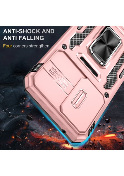 Samsung Galaxy A54 5g Için Zırh Serisi Telefon Kılıfı, Pc+Tpu Şok Geçirmez Telefon Kapağı Kickstand-Rose Gold (Yurt Dışından) fiyatları