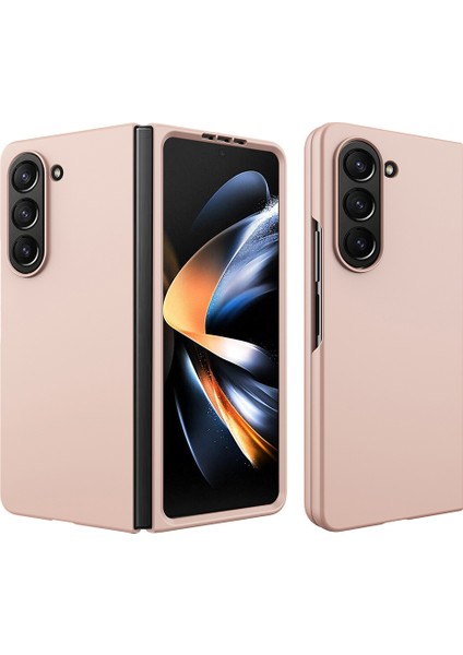 Samsung Galaxy Z Fold5 5g Ince Pc Telefon Kılıfı Ka Kılavuzlu Anti-Çizelge Şok Geçirmez Kapak-Altın (Yurt Dışından)