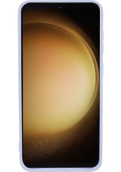 Samsung Galaxy S23 Için+ Ka Anti-Slip Telefon Kılıfı Yumuşak Tpu Fiber Astar Telefon Kapak Light Mor (Yurt Dışından)