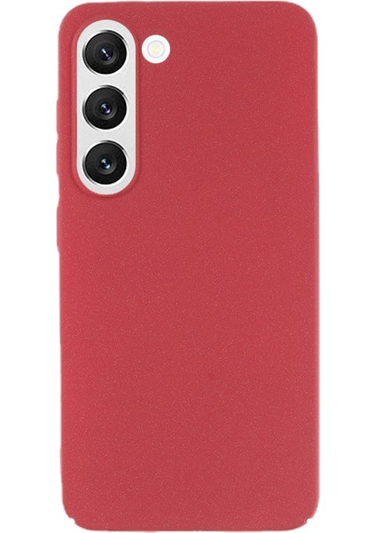 Samsung Galaxy S22 Cep Telefonu Kılıfı Şok Geçirmez Mat Doku Anti-Slatch Sert Pc Telefon Kapak Kırmızısı (Yurt Dışından)
