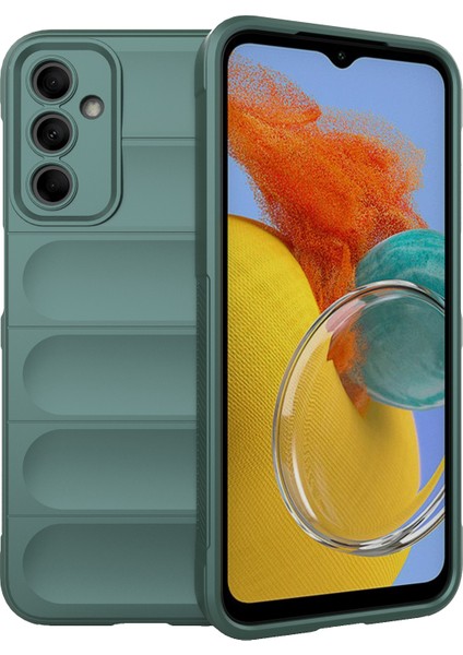 Samsung Galaxy M14 Için 5g Sağlam Damla Geçirmez Telefon Kılıfı Yumuşak Tpu Arka Kapak Yeşil (Yurt Dışından)