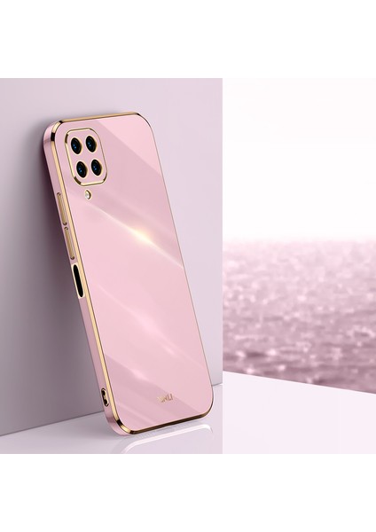 Samsung Galaxy M32 (Global Versiyon) 4g Için Xinli Telefon Kılıfı, Elektrokaplama Altın Kenar Tpu Koruyucu Kapak-Moral (Yurt Dışından) fiyatları