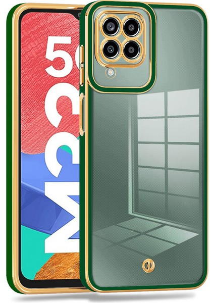 Samsung Galaxy A12 Için Finger Protect Tpu Cep Telefonu Kapağı Elektrapılaşma Anti-Drop Cep Telefonu Kılıf Yeşili (Yurt Dışından)