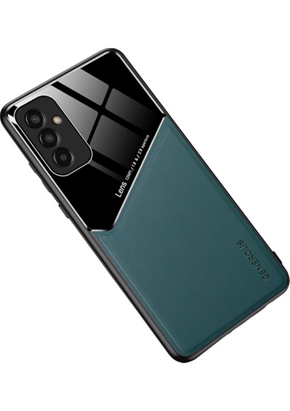 Tpu+Pc+Samsung Galaxy M13 4g Koruyucu Kapak Anti-Drop Telefon Kılıfı Desteği Manyetik Araç Montajı Yeşil (Yurt Dışından)