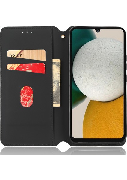 Samsung Galaxy M54 5G/F54 5g Rhombus Için Pu Deri Kabuk (Yurt Dışından)