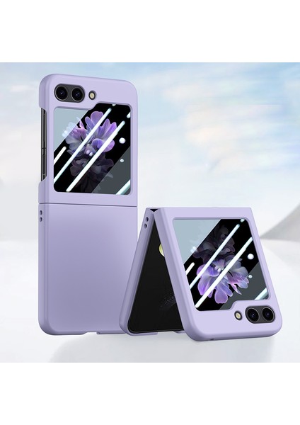 Samsung Galaxy Z Flip5 5g Pc Pc Telefon Kılıfı Küçük Ekranlı Film-Doğru ile Cilt Touch Şok Geçirmez Kapak (Yurt Dışından)