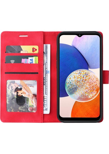007 Samsung Galaxy A54 5g Deri Cüzdan Kapağı Cilt Dokunma Flip Stand Telefon Korusu (Yurt Dışından)
