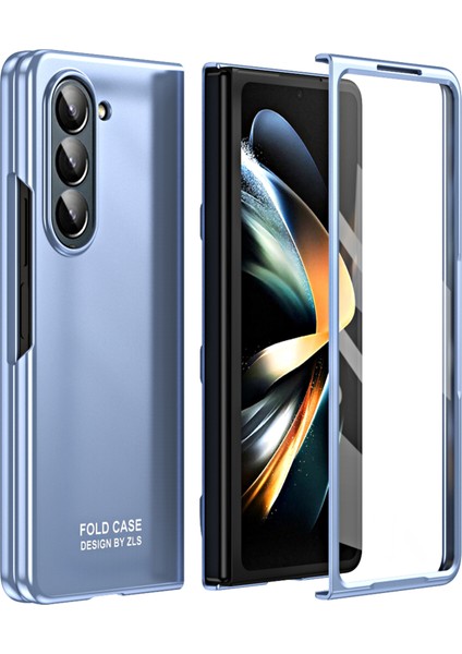 Samsung Galaxy Z Fold5 5g 5g Telefon Kılıfı Hafif Cam Film Mavisi ile Sabit Pc Kırdırmaya Dayanıklı Kapak (Yurt Dışından)