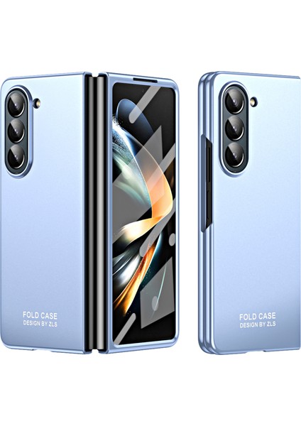 Samsung Galaxy Z Fold5 5g 5g Telefon Kılıfı Hafif Cam Film Mavisi ile Sabit Pc Kırdırmaya Dayanıklı Kapak (Yurt Dışından) fiyatları