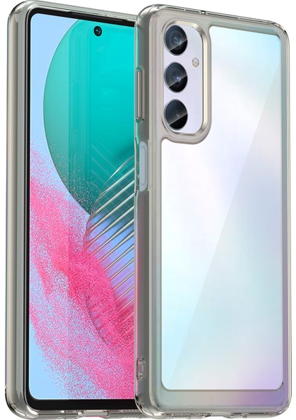 Samsung Galaxy M54 5G/F54 5g Tpu+Akrilik Geri Telefon Kapağı Temiz Koruyucu Koruyucu Kılıf Koruması Şeffaf Gri (Yurt Dışından)