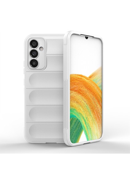 Samsung Galaxy A34 5g Damla Geçirmez Yumuşak Tpu Cep Telefonu Kapağı Kaymaz Sağlam Olmayan Geri Telefon Vaka-Beyaz (Yurt Dışından)