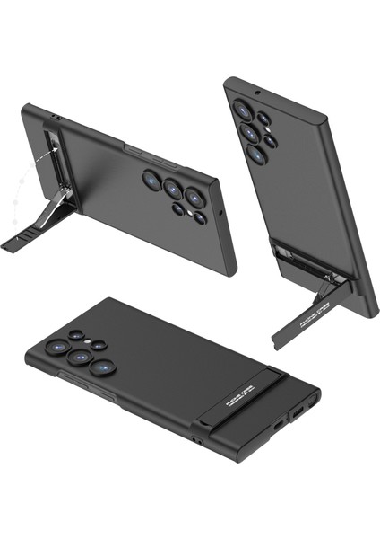 Samsung Galaxy S23 Ultra Kickstand Telefon Kılıfı Sert Ince Pc Arka Kapak Black Için Gkk (Yurt Dışından)