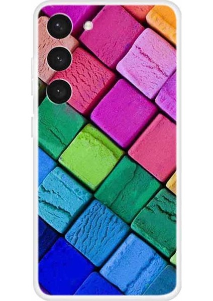 Samsung Galaxy S23 Için Tpu Telefon Kılıfı, Desen Baskı Ince Uygun Koruyucu Telefon Kapak Renkli Blok (Yurt Dışından)