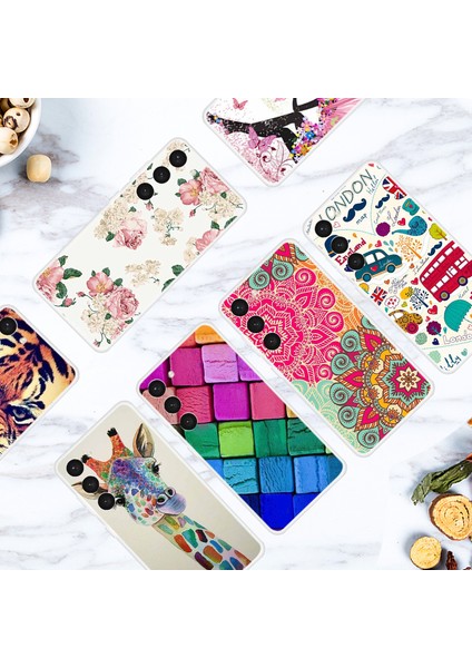 Samsung Galaxy S23 Için Tpu Telefon Kılıfı, Desen Baskı Ince Uygun Koruyucu Telefon Kapak Renkli Blok (Yurt Dışından) fiyatları