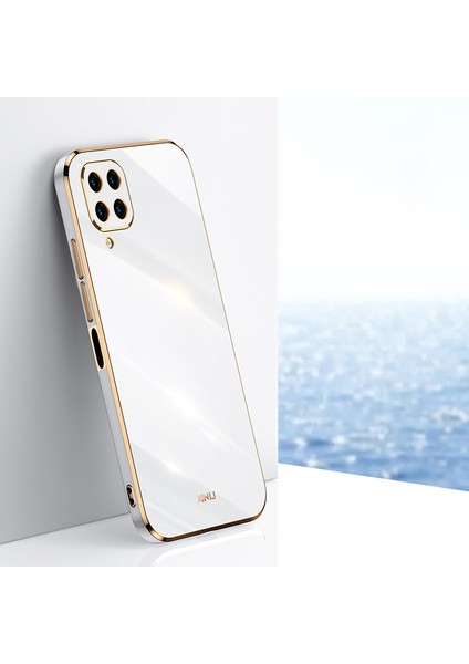 Samsung Galaxy M32 Için Xinli Telefon Kılıfı (Global Versiyon) 4g, Elektrokaplama Altın Kenar Tpu Koruyucu Kapak-Beyaz (Yurt Dışından) fiyatları