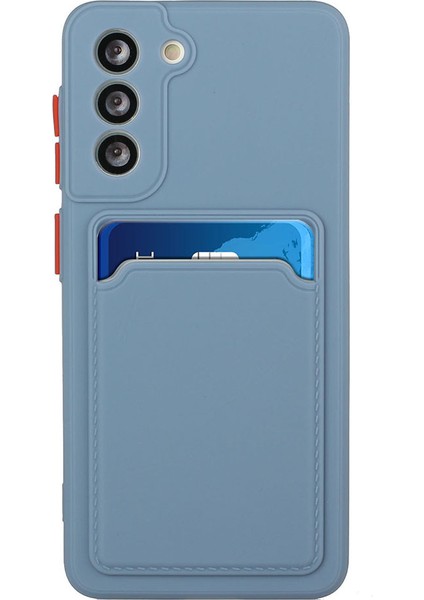 Samsung Galaxy S23 Anti-Drop Telefon Kasası Için Kart Tutucu-Gri ile Yumuşak Tpu Koruyucu Kapak (Yurt Dışından)