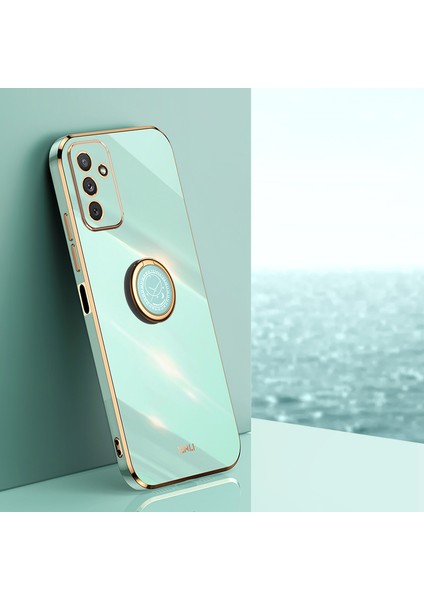 Samsung Galaxy Için Xinli M23 5G/F23 5g Hassas Lens Kesme Şok Geçirmez Telefon Kılıfı ile Halka Kickstand ile Elektrokaplama Altın Kenar Yumuşak Tpu Kapak-Chyan (Yurt Dışından) fiyatları