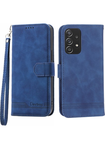 Dierfeng Df-03 Pu Deri Cüzdan Samsung Galaxy A52 4G/5G/A52S 5g Için Telefon Kılıf (Yurt Dışından)