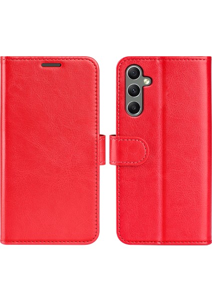 Samsung Galaxy A24 Için 4g Pu Deri Cüzdan Flip Cover Crazy At Doku Stand Telefon Kılıfı (Yurt Dışından)