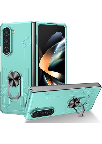 Samsung Galaxy Z Fold5 5g Yüzük Kickstand Telefon Kasası Sert Pc Önleme Önleyici Kapak Desteği Manyetik Araba Montajı (Yurt Dışından)