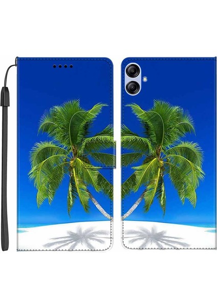 Samsung Galaxy A04E 4G/F04 4G/M04 4g Pu Deri Deri Telefon Kılıf Desen Baskı Cüzdan Stand Flip Kapak Kokulu Ağacı (Yurt Dışından) fiyatları