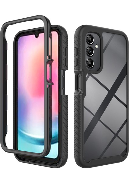 Samsung Galaxy A24 4g Anti-Drop Cep Telefon Kılıfı Akrilik+Pc+Tpu Telefon Kapak Black (Yurt Dışından)