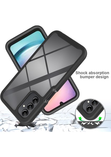 Samsung Galaxy A24 4g Anti-Drop Cep Telefon Kılıfı Akrilik+Pc+Tpu Telefon Kapak Black (Yurt Dışından)