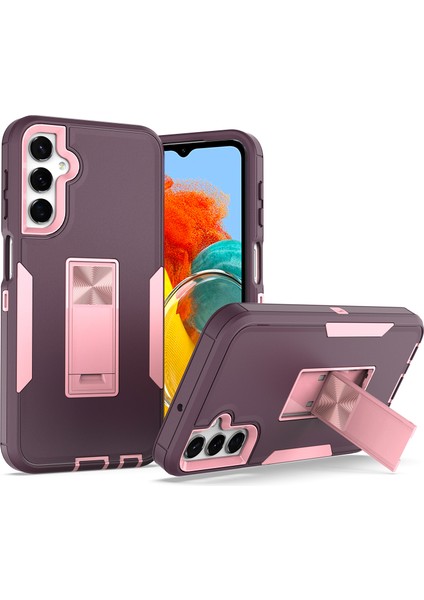 Seashell Digital Samsung Galaxy A24 4g Kickstand Telefon Kılıfı Pc+Tpu Damla Geçirmez Telefon Kapak Pembe (Yurt Dışından)