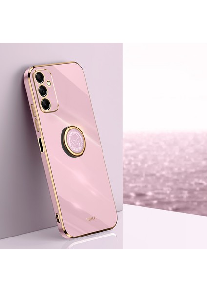 Samsung Galaxy Için Xinli M14 5g Yüzük Kickstand Yumuşak Tpu Arka Kapak Elektrumanlı Telefon Vaka-Doğru (Yurt Dışından) fiyatları