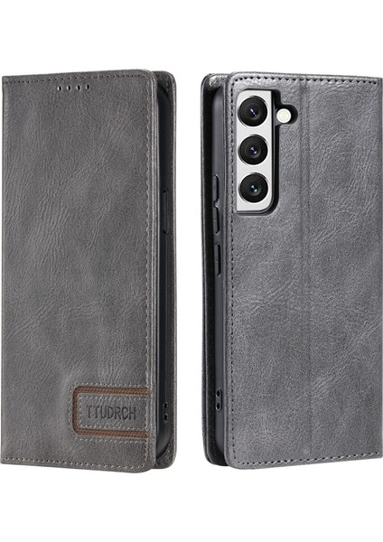 Ttudrch Style 007 Samsung Galaxy S21 Fe 5g Rfıd Engelleme Pu Deri Stand Cüzdan Cüzdan Telefon Kapak-Grey (Yurt Dışından)