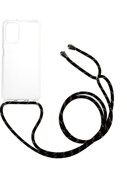 Samsung Galaxy A04S 4g Için (164.7 x 76.7 x 9.1 mm Telefon Kılıfı Temiz Akrilik+Tpu Tampon Koruyucu Kapak Kirap-Black/altın (Yurt Dışından)