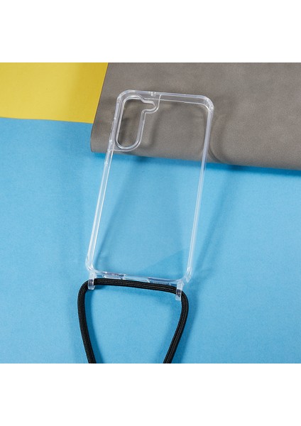 Samsung Galaxy S23 Için+ Clear Phone Kılıfı Uzun Kökücü Tpu+ Akrilik Koruyucu Kapak Black (Yurt Dışından)
