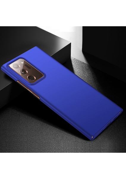 Samsung Galaxy NOTE20 Için Ultra 5G/NOTE20 Ultra Düz Renkli Pc Koruyucu Kapak Anti-Damla Telefon Vaka-Mavisi (Yurt Dışından)