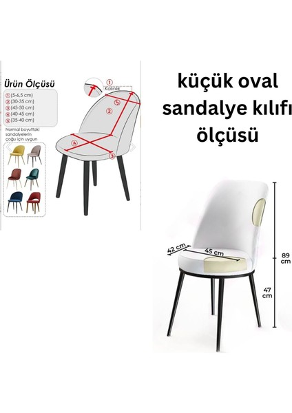 Oval Sandalye Kılıfı Retro Sandalye Örtüsü Lastikli Jakarlı Çubukdesen Tekli Küçük Boy Gri , bir adet oval sandalye kılıfı