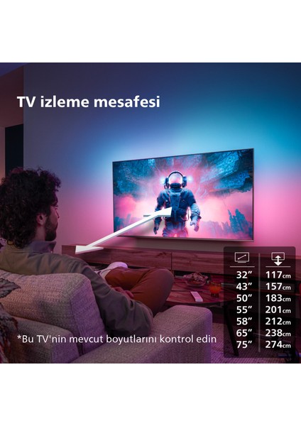 50PUS8118 50" 127 Ekran Uydu Alıcılı 4K Ultra HD Smart LED TV