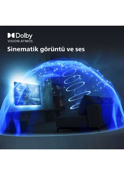 50PUS8118 50" 127 Ekran Uydu Alıcılı 4K Ultra HD Smart LED TV