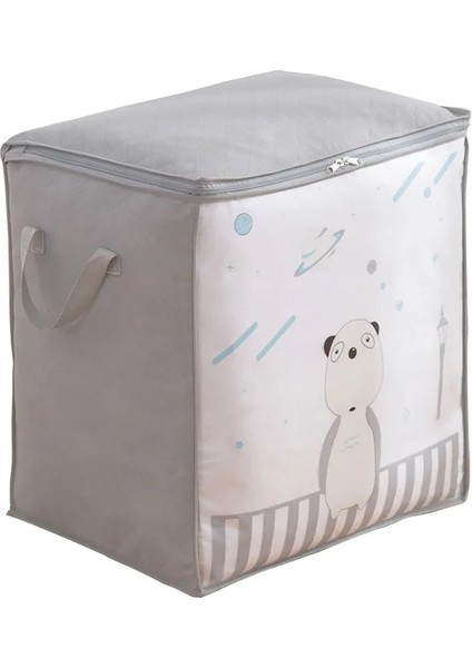 Gri Stil Yaklaşık 46.5X35X49CM Kalınlaşmış Dokunmamış Saklama Çantası Dolap Organizatör Giysi Yorgan Durumda Saklama Kutusu Hareketli Fg Ambalaj Çeşitli Eşyalar Konteyner (Yurt Dışından)