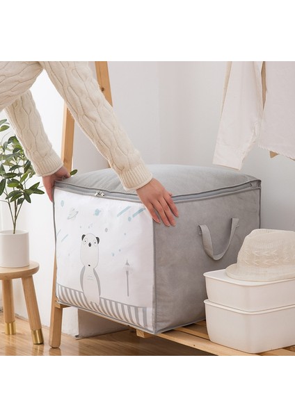 Gri Stil Yaklaşık 46.5X35X49CM Kalınlaşmış Dokunmamış Saklama Çantası Dolap Organizatör Giysi Yorgan Durumda Saklama Kutusu Hareketli Fg Ambalaj Çeşitli Eşyalar Konteyner (Yurt Dışından) fiyatları