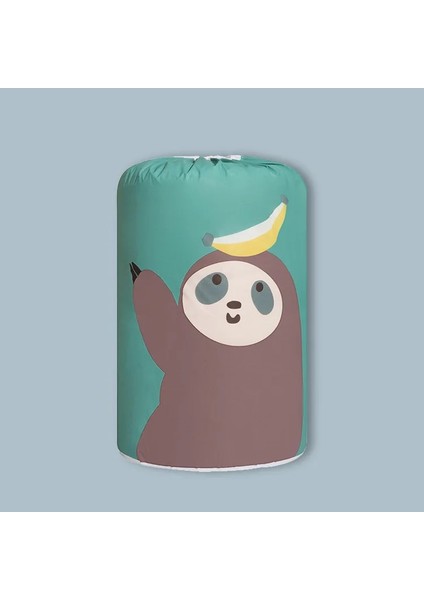 Yeşil Stil Cartoon Bear Collapsible Storage Bag Beam Port Transparent Organizer Clothes Blanket Baby Toy Basket Container Quilt Travel Bags (Yurt Dışından)