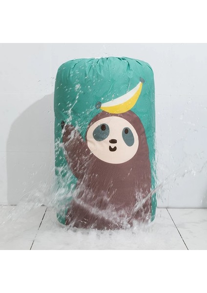 Yeşil Stil Cartoon Bear Collapsible Storage Bag Beam Port Transparent Organizer Clothes Blanket Baby Toy Basket Container Quilt Travel Bags (Yurt Dışından) fırsatları