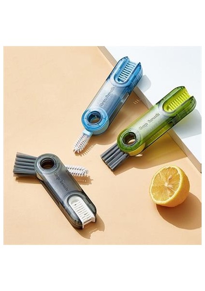 3 Fonksiyonlu Pratik Şişe Temizleme Fırçası Mutfak Banyo Araç Için Çok Amaçlı Fırça