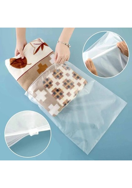 25X30CM Tarzı Açılıp Kapanabilir Plastik Kilitli Poşetler Şeffaf Poli Kilitli Poşet Gıda Saklama Tekrar Kapatılabilir Vakumlu Taze Organize Poşet Ambalaj Poşeti (Yurt Dışından) fırsatları