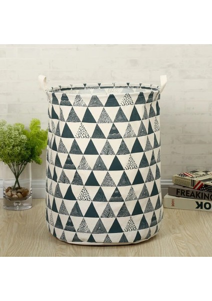 Erik Tarzı 1 Adet Bez Sanat Katlanır Geometri Kirli Giysiler Oyuncaklar Depolama Kovası Ev Depolama Sepeti Kirli Giysiler Çamaşır Sepeti 40*50 cm (Yurt Dışından)