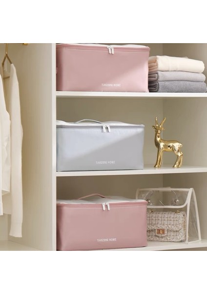 Pembe Stil S 41X27X21CM Katlanabilir Saklama Torbaları Giysi Battaniye Yorgan Depolama Kazak Organizatör Sac De Rangement Vetements Seyahat Çantası Dolap Organizatör (Yurt Dışından) fiyatları
