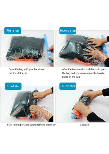 Stili Temizle S Beden Vakum Saklama Torbaları Sıcak Roll-Up Vakumlu Giysi Saklama Çantası Seyahat Sıkıştırılmış Çanta Kaydedilmiş Alan Mühür (Yurt Dışından) indirimleri
