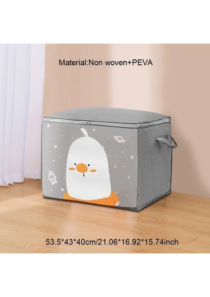 H Gri 1 Stil Yenı Elbise Organizatör Saklama Çantası Dolap Karikatür Taşınabilir Kutu Katlanır Yastık Yorgan Battaniye Dolap Hareket Ev Aksesuarları (Yurt Dışından) fiyatları