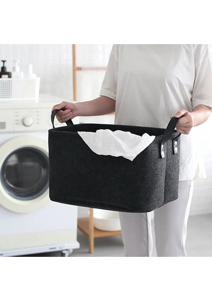 Koyu Gri L Stili Iskandinav Kumaş Fortable Taşınabilir Çamaşır Sepeti Köpekbalığı Tasarım Çanta Oyuncaklar Giysi Için Çeşitli Eşyalar Saklama Torbaları Kutusu Ev Organizatör Dekor (Yurt Dışından) modelleri