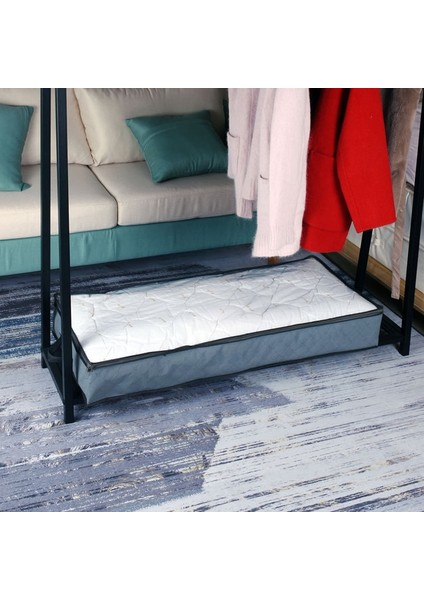 Gri Tarzı Yatak Odası Giysileri Eşya Depolama Toz Geçirmez Saklama Torbası Konteyner Yatak Altında Organizatör Katlanabilir 5 Bölüm ve Görünür Şeffaf Pencere (Yurt Dışından) modelleri